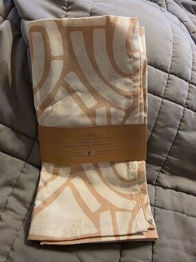 Minted Mint Beige and Cream Abstract Tea Towels - Set of 2